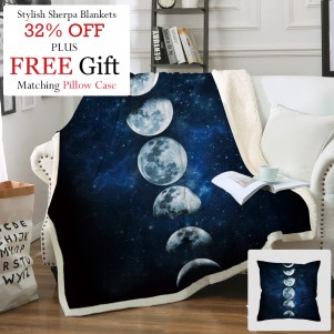 Secrets of the Moon - Luxurious Throw Blanket + Free Gift